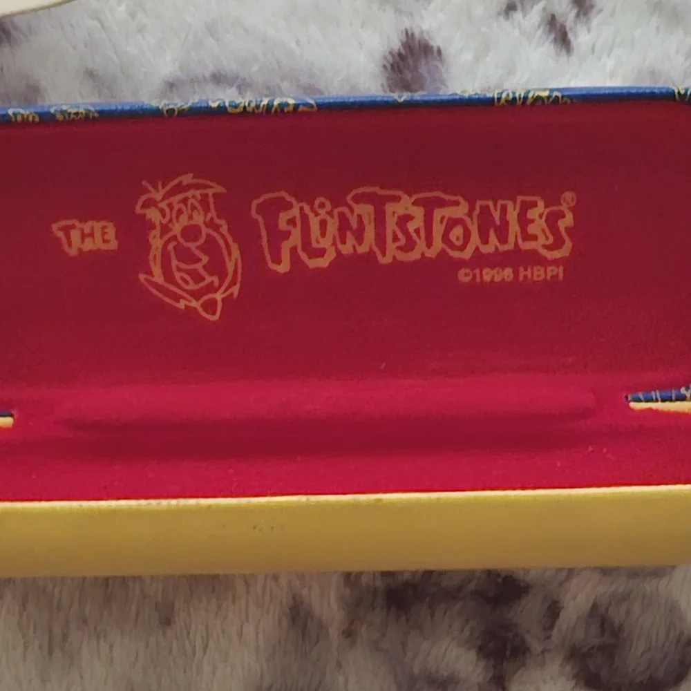 Vintage The Flintstones case and watch